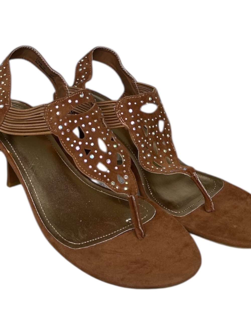 Bertinni Brown Low Heel Sandals-Size 10